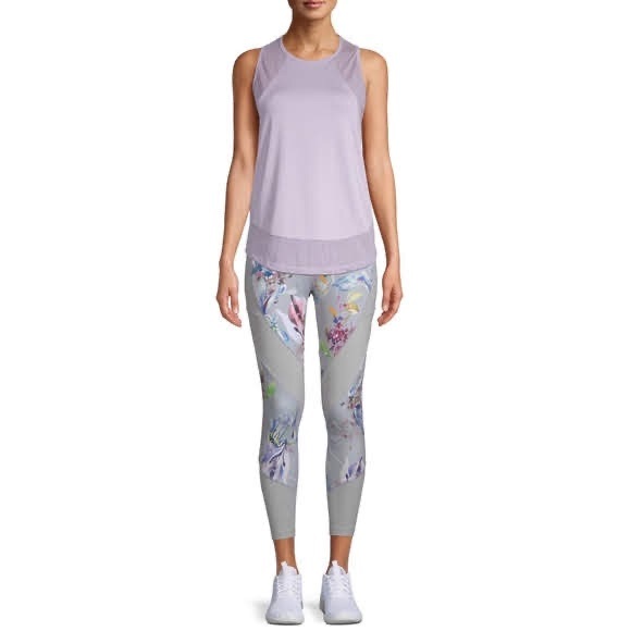 Athletic Mesh Tank Top, Lavender - Picture 4 of 7